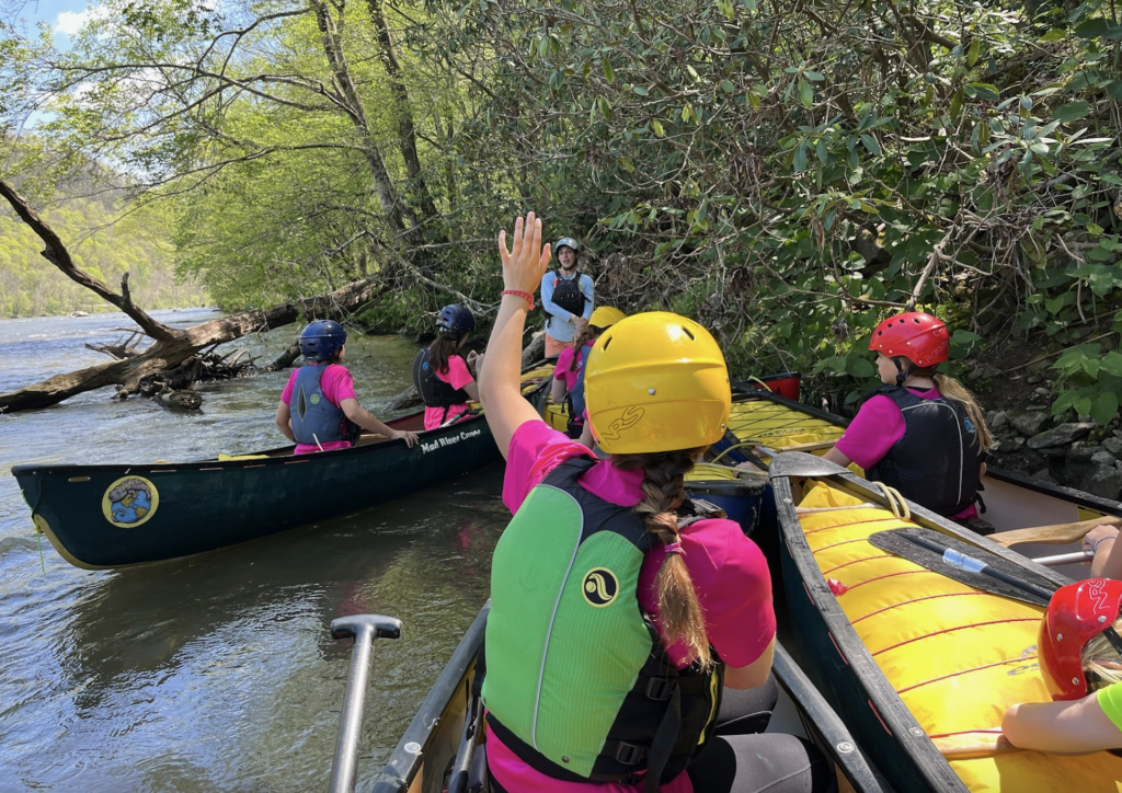 french broad river academy in defense of challenge caneoing